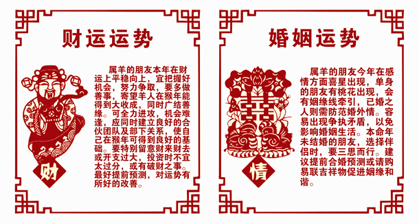 生肖羊財(cái)運(yùn)運(yùn)勢(shì)和婚姻運(yùn)勢(shì) 生肖羊財(cái)運(yùn)運(yùn)勢(shì)和婚姻運(yùn)勢(shì)