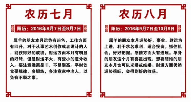 屬羊的2016年運(yùn)勢(shì) 屬羊的2016年運(yùn)勢(shì)
